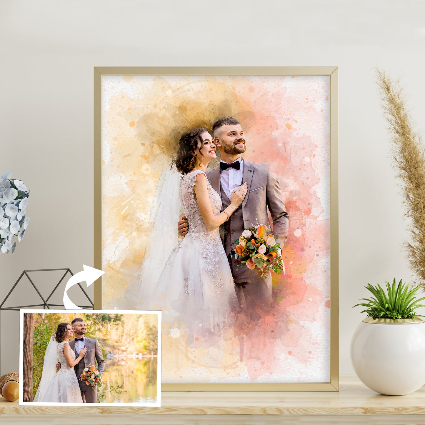 Custom Wedding Portrait
