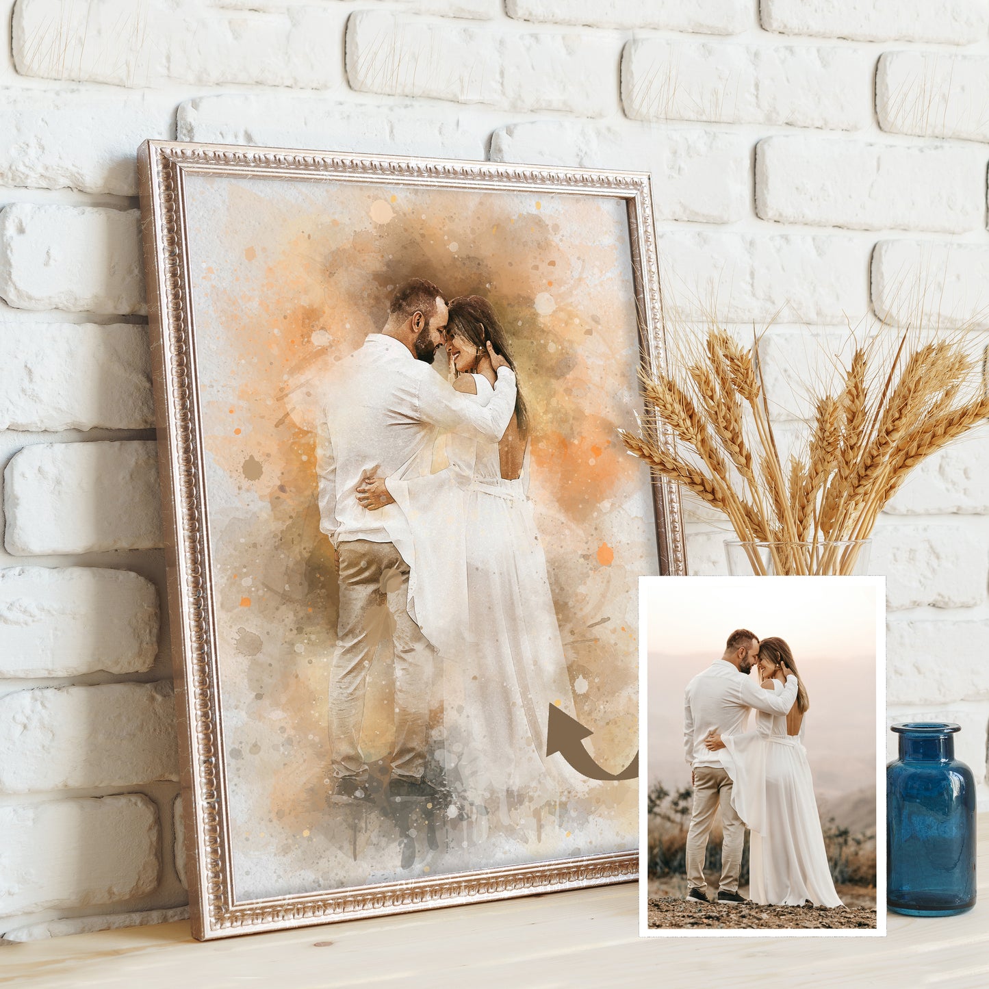 Personalized Wedding Canvas Painting