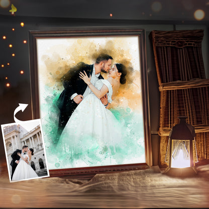 Personalized Wedding Canvas Painting