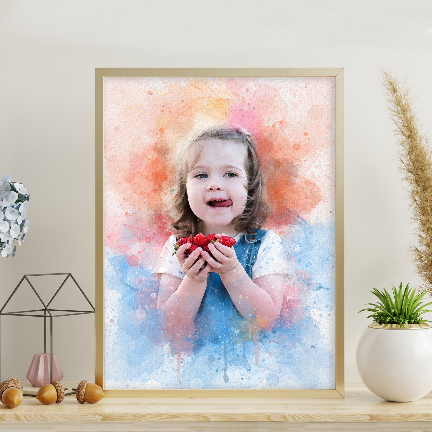 Canvas Poster Portrait Painting