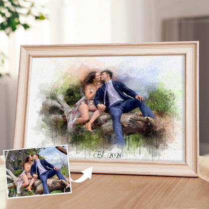 Personalized Wedding Canvas Painting