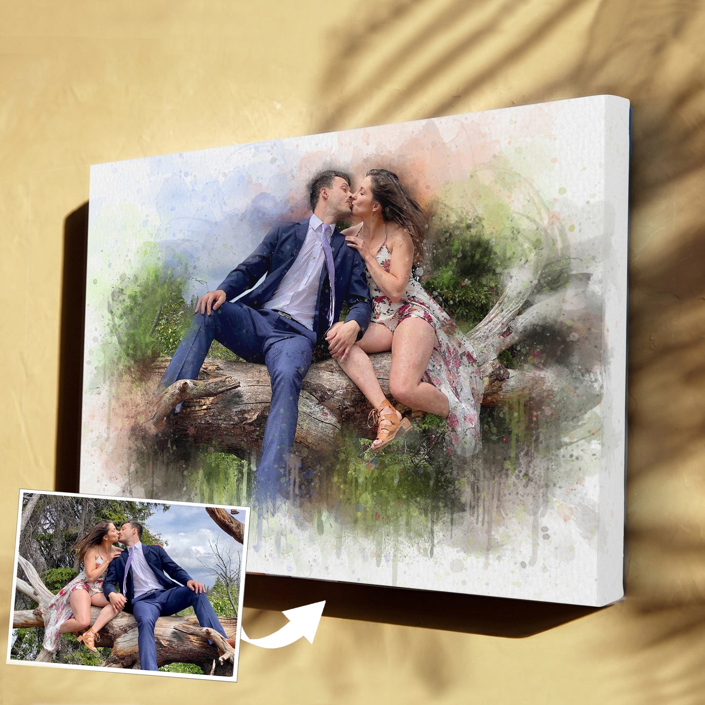 Personalized Wedding Canvas Painting