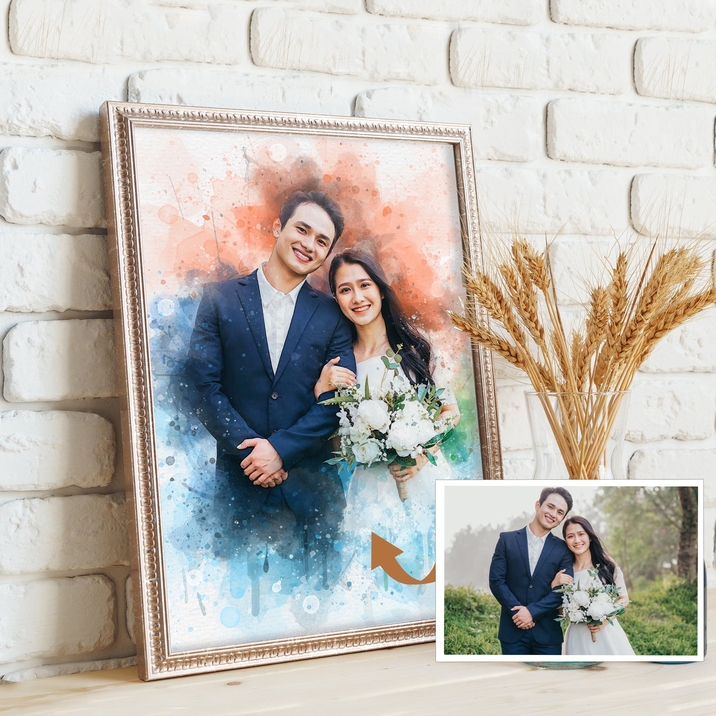 Personalized Wedding Canvas Painting