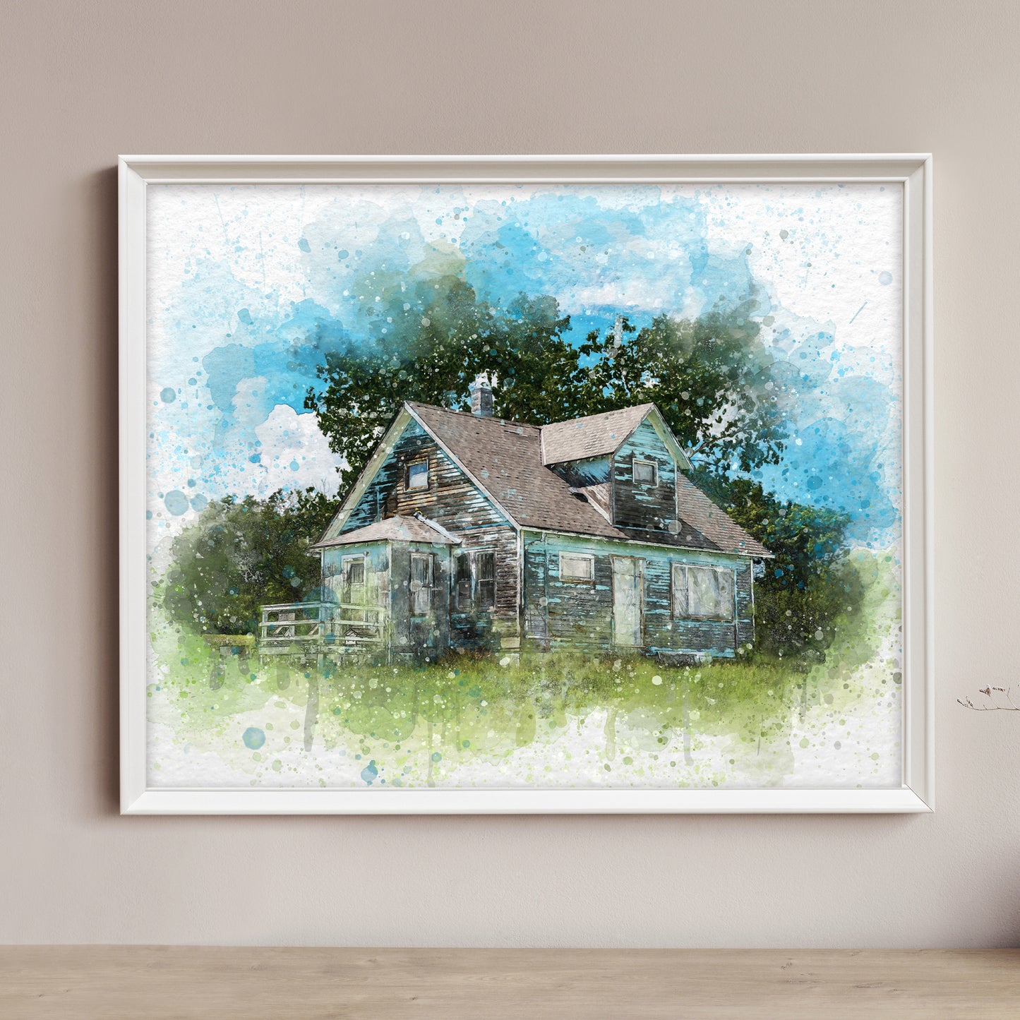 Custom Watercolor House Painting