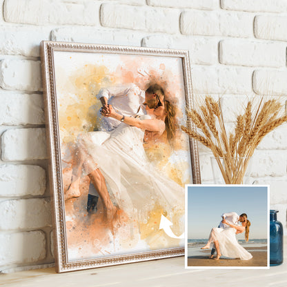 Personalized Wedding Canvas Painting